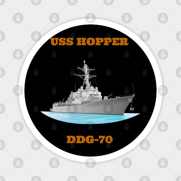 Hopper DDG-70 Destroyer Ship Magnet by woormle